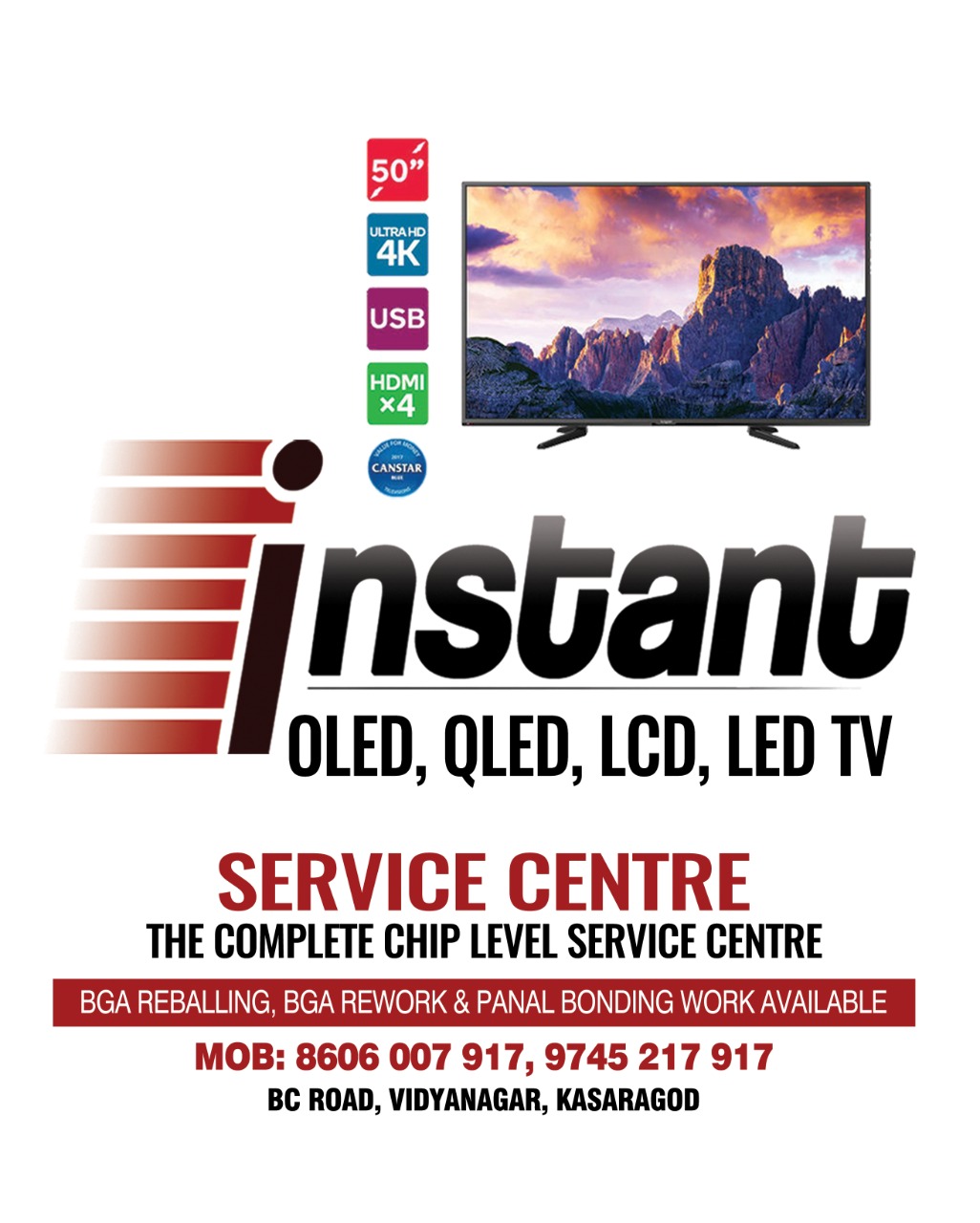 INSTANT OLED QLED LCD LED TV